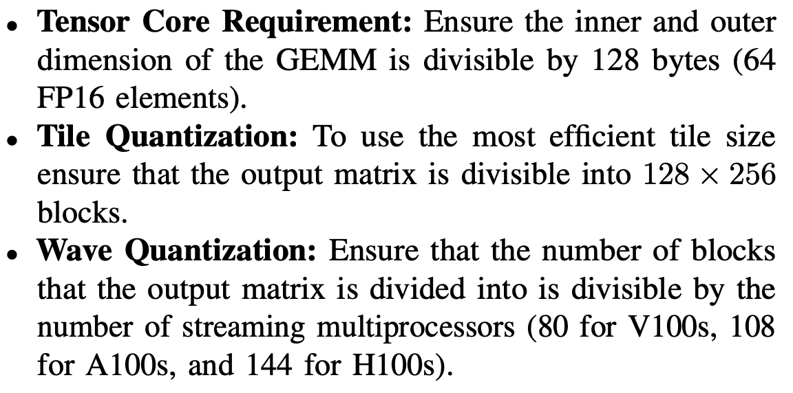 NVIDIA GPU Rules-of-thumb