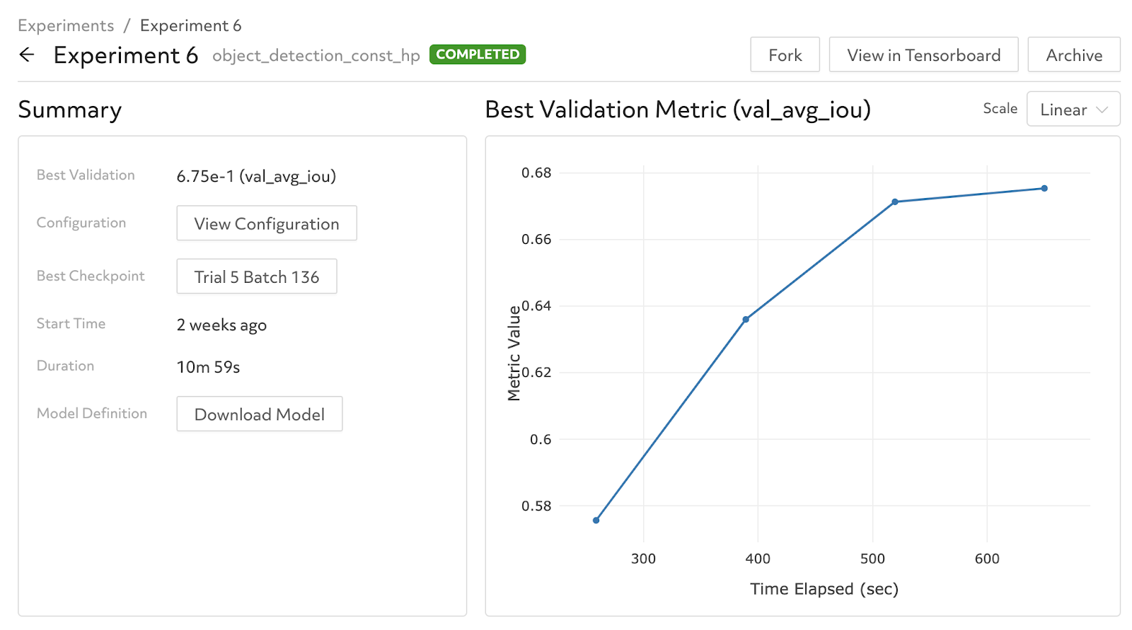 Your first version of the model